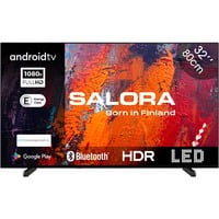 Salora 32FA550 32" LED tv Zwart, HDMI, VGA, USB, Bluetooth, Wi-Fi, Audio, Chromecast, Android TV