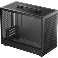 DeepCool CH160 PLUS mini tower behuizing Zwart | 2x USB-A | 1x USB-C | Tempered Glass