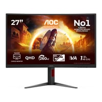 AOC CQ27G4Z2 27" curved gaming monitor Zwart/rood, 2x HDMI, 1x DisplayPort
