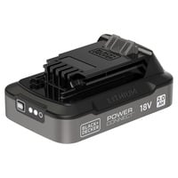 BLACK+DECKER 18V 2.0Ah Li-ion accu oplaadbare batterij Zwart/oranje