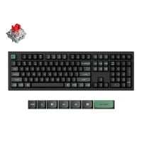 Keychron K10 Ultra 8K Wireless Custom Mechanical Keyboard Zwart, US lay-out (QWERTY), Keychron Apex Red, 100%, RGB leds, OSA Double-shot PBT, USB-C | 2.4 GHz | Bluetooth 5.2