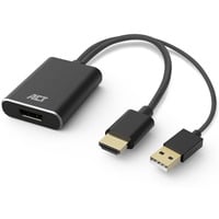 ACT Connectivity HDMI naar DisplayPort adapter, 4K@60Hz Zwart