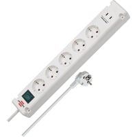 Brennenstuhl Bremounta stekkerdoos 5-voudig met 2 USB C-laadcontactdozen stekkerdoos Wit, 2x USB C