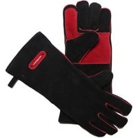 Kamado Joe Leather gloves handschoen Zwart/rood