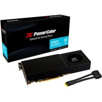 PowerColor Radeon AI PRO R9700 32GB grafische kaart Zwart, 4x DisplayPort
