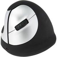 R-Go Tools HE Mouse M Links Draadloos Zwart/zilver, 1750dpi, Medium (Handlengte 165-185mm)