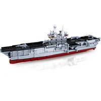 Sluban ModelBricks - Aircraft Carrier Ship Constructiespeelgoed Schaal 1:450