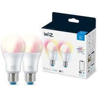 WiZ Lamp A60 E27 x2 ledlamp Wifi + Bluetooth protocol, 2 stuks