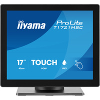 iiyama ProLite T1721MSC-B3 17" touchscreen monitor Zwart (mat), VGA, HDMI, Audio, 75Hz, Touch
