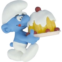 Plastoy Magnet Smurf Cake speelfiguur Blauw