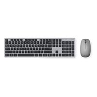 ASUS W5000 Wireless Keyboard and Mouse Set desktopset Grijs, US lay-out (QWERTY), Rubberdome, 100%, 800 - 1600 DPI, 2.4 GHz