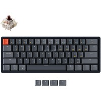 Keychron K12-J3, toetsenbord Zwart/wit, US lay-out, Gateron Optical Brown, RGB leds, 60%, ABS, hot swap, Bluetooth 5.1