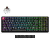 Keychron K4X-J3, toetsenbord Zwart, US lay-out, Keychron Super Brown, 96%, RGB, Cherry Double-shot PBT Keycaps, Hot Swap, Bluetooth / USB-C
