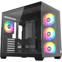 XYZ PC Gear Tesseract X midi tower behuizing Zwart | 2x USB-A | 1x USB-C | Tempered Glass