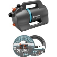 GARDENA Besproeiingspomp 4100 Silent set Donkergrijs/turquoise, 550 Watt