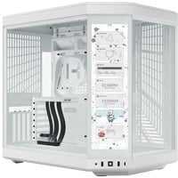 HYTE Y70 Touch midi tower behuizing Wit | 2x USB-A | 1x USB-C | Window