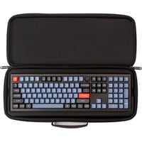 Keychron Q6 / Q6 Pro / Q6 Max / Q6 HE / V6 / K10 Pro / K10 Max aluminum frame Keyboard Carrying Case tas Zwart