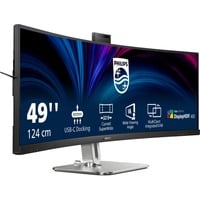 Philips 49B2U6900CH 48.8" Curved UltraWide monitor Zwart, Webcam, HDMI, DisplayPort, USB-C, LAN, Audio 