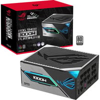 ASUS ROG Thor Platinum III (ROG Equalizer) modulaire 1000 watt voeding  Zwart, 1x 12V-2x6, 4x PCIe