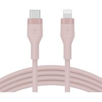Belkin BOOSTCHARGE Flex USB-C-kabel met Lightning-connector Roze, 1 meter
