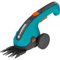 GARDENA Accugrasschaar ClassicCut Li Set Turquoise/zwart, Incl. Li-Ion-Accu 2,5Ah, Telescopische steel