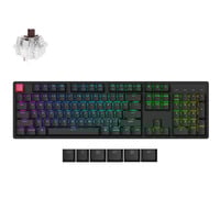 Keychron K10X-J3, toetsenbord Zwart, US lay-out, Keychron Super Brown, RGB, Cherry Double-shot PBT Keycaps, Hot Swap, Bluetooth / USB-C