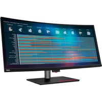Lenovo ThinkVision P40w-20 (62C1GAT6EU) 40" 4K Ultra HD Curved UltraWide monitor Zwart, 1x DisplayPort, 1x HDMI, 1x USB-C, 4x USB-A, 2x Thunderbolt, 1x RJ-45