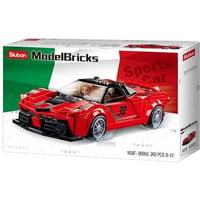 Sluban ModelBricks - Rode Italiaanse sportauto Constructiespeelgoed 