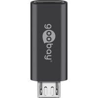 goobay USB-C naar Micro-USB Adapter Zwart