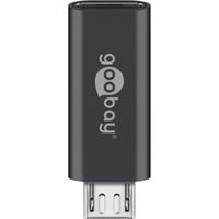 goobay USB-C naar Micro-USB Adapter Zwart