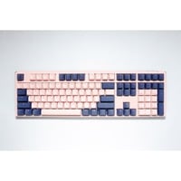 Ducky One 3 Fuji, toetsenbord Roségoud/donkerblauw, US lay-out, Cherry MX Silent Red, PBT Double Shot, hot swap