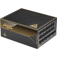 MSI MEG Ai1600T PCIE5, 1600 Watt voeding Zwart/goud, 2x 12VHPWR, 9x PCIe, Kabelmanagement