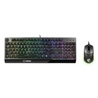 MSI VIGOR GK30 COMBO US RGB mechanisch gaming toetsenbord Zwart, US lay-out (QWERTY), 100%, 5000 dpi