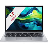 Acer Aspire Go Spin 14 AGSP14-31PT-C6FX 14"  2-in-1 laptop Zilver | N150 | Intel Graphics | 4 GB | 128 GB | Touch