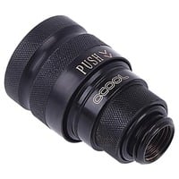 Alphacool Eiszapfen quick release koppeling G1/4 AG - Deep Black sluiting Zwart