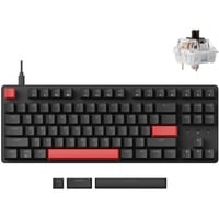 Lemokey X1-A3 mechanisch toetsenbord Zwart, US lay-out (QWERTY), Keychron Mechanical Brown, 80% (TKL), Rode leds, Double-shot ABS