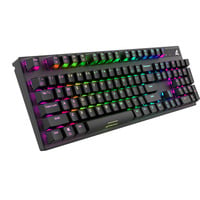 Sharkoon SKILLER SGK20 RGB mechanisch gaming toetsenbord Zwart, US lay-out (QWERTY), Huano Red, 100%, RGB