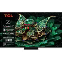 TCL QD-MiniLED TV 55MQLED85K 55" Ultra HD QLED Zwart, 4x HDMI, 1x USB-A, CI, Optisch, Bluetooth, LAN, WLAN, HDR10+