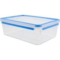 Emsa Clip & Close vershoudbakje 5,5 L doos Transparant/blauw, rechthoekig, Maxiformaat