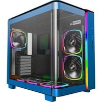 Montech KING 95 PRO midi tower behuizing Blauw | 2x USB-A | 1x USB-C | RGB | Tempered Glass