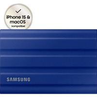 Samsung Portable T7 Shield, 2 TB externe SSD Blauw, MU-PE2T0R/EU, USB-C 3.2 Gen 2 (10 Gbit/s)