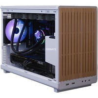 ALTERNATE Thunderstorm SFF Ryzen 7 – RX 9070 XT White Limited Edition gaming pc Wit/houtkleur | R7 9800X3D | RX 9070 XT | 32 GB | 2 TB SSD