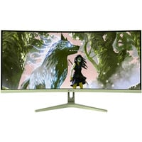 Arozzi Nova Curved 34" UltraWide gaming monitor Groen, 165 Hz, 2x DisplayPort, 2x HDMI, Audio, Adaptive Sync