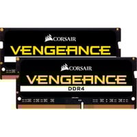 Corsair 32 GB DDR4-3200 (2x 16 GB) Kit laptopgeheugen Zwart, CMSX32GX4M2A3200C22, Vengeance