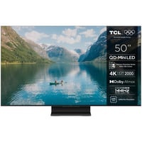 TCL MQLED85K Premium QD-MiniLED TV 50" 4K Ultra HD Zwart, 4x HDMI, USB-A, LAN, WiFi 5, BlueTooth 5.4