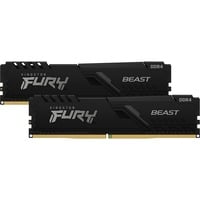Kingston FURY 32 GB DDR4-3200 (2x 16 GB) Kit werkgeheugen Zwart, KF432C16BB1K2/32, Beast, XMP 2.0