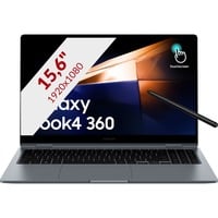 SAMSUNG Galaxy Book4 360 NP750QGK-KG1NL 15.6" 2-in-1 laptop Grijs | Core 7 150U | Intel Arc GPU | 16 GB | 512GB SSD | Touch