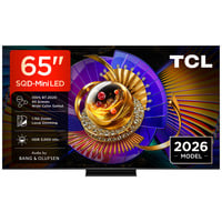 TCL 65MSQLED85L SQD-Mini LED 4K Ultra HD Smart TV 65" Zwart, 4x HDMI, USB-A, LAN, WiFi 5, BlueTooth