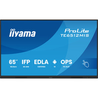 iiyama ProLite TE6512MIS-B4AG 65" 4K Ultra HD Public Display Zwart (mat), 2x HDMI | 1x DisplayPort | VGA | LAN | WiFi | 24/7 | Touch