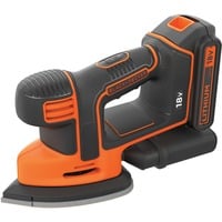 BLACK+DECKER Mouse Detail accu deltaschuurmachine BDCDS18 Zwart/oranje, Accu en oplader inbegrepen